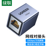 绿联（UGREEN）网线转接头 对接头 铝合金万兆高速屏蔽网络延长器 RJ45网线直通头水晶头5/6/7类网线通用 单个