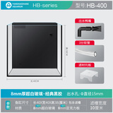 方小章背滤海水缸全套小丑鱼珊瑚缸新手中小型客厅桌面方缸超白玻璃鱼缸 HB400-裸缸(不含配件及赠品)