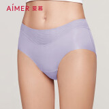 爱慕内裤女经典KiKi裤中腰三角裤轻薄净痕多色AM22100浅紫色
