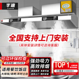 半速【支持上门安装】商用油烟机净化器一体机抽油烟机大吸力饭店油烟净化器环保不锈钢排烟罩厨房餐饮 带净化器250*80*45CM【2600W双风机】 上门安装【旗舰款式】