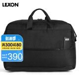 乐上（LEXON）旅行包男士手提大容量行李包休闲健身包商务出差登机旅行袋黑色