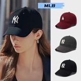 美职棒（MLB）男女复古可调节软顶运动棒球帽休闲遮阳鸭舌帽情侣CP77/CP66 黑色NY大标【CP66-50BKS】 均码