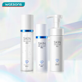 卓沿（SKIN ADVANCED）屈臣氏白金舒润系列  面部护肤品套装敏肌适用 泡沫150ml+啫喱150ml+乳液50ml