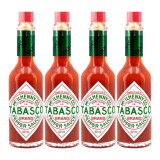 辣椒仔（Tabasco）美国进口原味辣味青椒辣椒汁西餐烘焙披萨辣椒酱家用商用酱料低脂 原味辣椒汁60ml*4瓶