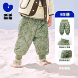 迷你巴拉（minibala）儿童羽绒裤新款男女童宝宝外穿秋冬款白鸭绒保暖裤子【三防】