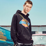 dickies情侣款logo印花连帽卫衣DK007060  黑色 M