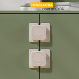 童老大抽屉扣防宝宝儿童推拉门锁扣柜门卡扣安全锁防护冰箱饮水机防烫锁 对开锁【10个装】