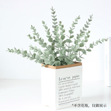 花点馨意仿真植物插花仿真花摆件装饰花假绿植塑料花挂霜尤加利10支装4519