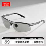 普莱斯（pulais）墨镜男士骑行钓鱼看漂看水底偏光太阳眼镜开车驾驶专用防紫外线uv