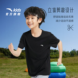 安踏儿童男童纯棉短袖夏冰爽T恤短装运动T儿童服装A72527106