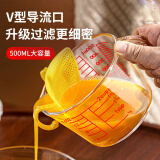 杰凯诺玻璃量杯500ML 食品级耐高温带刻度杯家用烘焙测量工具计量杯 