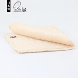 浅野（air kaol）日本进口擦汗小方巾今治棉抗菌抑臭吸水柔软手帕巾洗脸手绢银线款 自然白 32*14cm