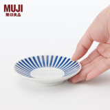 无印良品 MUJI 波佐见烧 豆皿 小碟子 蘸料碟 凉菜碟 调味碟 吐骨碟 家用 木贼草纹 4英寸