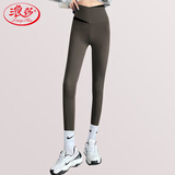 浪莎鲨鱼裤收腹提臀裤女夏季薄款外穿健身高腰压力显瘦瑜伽打底裤