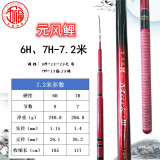 五福台北元风鲤竞技竿飞鱼手竿鲤竿高碳黑坑台钓鱼竿水库野钓综合杆 7.2m 7H 19调 偏28调