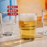 帕莎帕琦进口啤酒杯钢化玻璃白酒烈酒水杯200ML可叠微波炉加热1只420442