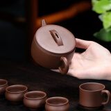 藏壶天下宜兴紫砂壶纯手工茶壶老紫泥汉瓦壶紫砂茶具套装