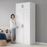 金经金属钢制北欧衣柜主卧室家用铁艺儿童衣柜出租房环保铁皮衣橱长1米