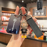 仁鸿适用于大众速腾钥匙套23款途观l宝来cc凌渡探岳迈腾帕萨特汽车扣 大众折叠B款【星空黑】赛车bob