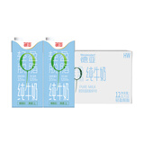 德亚（Weidendorf）德国原装进口纯牛奶1L*12盒整箱 家庭分享成人学生营养高钙早餐奶 脱脂1L*12盒