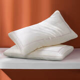 富安娜家纺 枕头枕芯蚕丝滋润枕舒适高档家用单人学生 纤梦丝棉枕(亲肤抑菌) 45cm 70*（一只装）