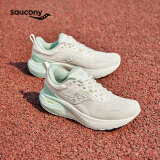 Saucony索康尼澎湃跑鞋男鞋女同款减震舒适入门训练旗舰运动鞋子SURGE 米绿7（2代） 44