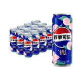 百事可乐 Pepsi 太汽系列 白桃乌龙味  汽水 碳酸饮料 细长罐 330ml*12听 