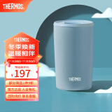 膳魔师（THERMOS）保温杯咖啡杯男女办公高颜值日系简约杯子情侣水杯学生杯子TCDP 天青【陶瓷涂层内胆】 415ml