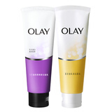 玉兰油（OLAY）乳液洁面乳+细滑焕肤补水保湿低泡深层清洁卸妆女去角质洗面奶