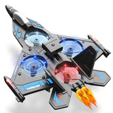 Dwi遥控飞机战斗滑翔机泡沫无刷无人机航拍儿童四旋翼航模男孩玩具 30分钟续航双控【感应避障】蓝 双电【定高+翻滚+防撞】