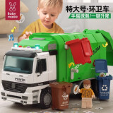 妈宝孖宝玩具车环卫垃圾车模型儿童3岁6男孩合金运输车分类六一儿童节礼物
