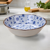 美浓烧（Mino Yaki） 日本进口美浓烧 陶瓷碗饭碗日式餐具 进口家用瓷盘碟大号汤碗 8.5英寸汤碗【21.5CM*6.0CM】