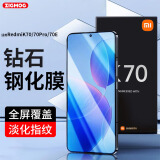 中陌【2片装】适用于红米K70/70Pro/70E 至尊版钢化膜 通用小米Redmi Turbo3手机膜防摔防指纹保护贴膜