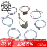 Royal sasa皇家莎莎基础发绳8件套扎头发高弹皮筋头绳发饰马尾发圈头饰