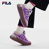 FILA 斐乐官方女鞋CARROT摩登板鞋萝卜鞋休闲运动鞋厚底鞋女 浅桑葚紫/香槟棕色-PA 37.5