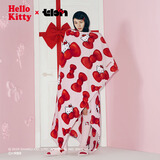 野兽派家居（tbh）三丽鸥Hello Kitty法兰绒盖毯双面绒感沙发空调毯午睡毯 法兰绒盖毯 蝴蝶结