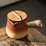 尚言坊围炉煮茶器具套装罐罐壶烤奶陶瓷茶壶煮茶壶泡茶壶茶水分离煮茶器 3渐变陶韵罐罐壶+盖子  700ml