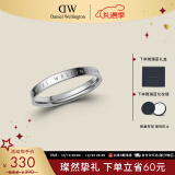 丹尼尔惠灵顿（DanielWellington）dw戒指时尚饰品银色戒指女情侣对戒圣诞礼物DW00400031