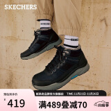 斯凯奇（Skechers）男靴2024年秋冬加绒高帮鞋雪地靴户外工装靴休闲商务靴男鞋66199