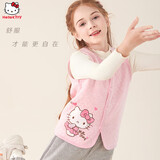 Hello Kitty儿童马甲秋装纯棉女童背心宝宝内穿打底外穿513090粉色130