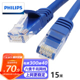 飞利浦(PHILIPS)六类网线CAT6 千兆网络跳线 综合布线宽带路由器宽带连接线 15米