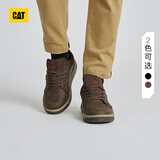 CAT卡特休闲鞋皮鞋工鞋新品城市轻户外牛皮低帮鞋APA商场同款 深棕色 40