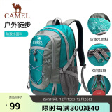 骆驼（CAMEL）户外双肩包男女轻便徒步旅行运动登山背包 A9W3CO3135 孔雀蓝