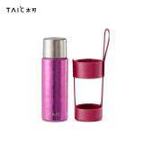 TAIC太可纯钛保温杯焖泡茶杯带茶隔茶水分离便携礼盒 390ml 迷梦紫
