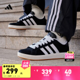 adidas GRAND COURT BASE 00s休闲麂皮板鞋男女阿迪达斯轻运动 黑色/白色/树脂黄 38.5