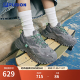 FILA FUSION斐乐女鞋BIANCO老爹鞋季新款硬糖鞋休闲鞋厚底运动鞋女 神秘灰/城堡灰-FC 39