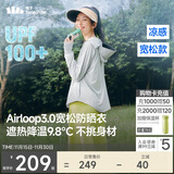蕉下（beneunder）防晒衣女宽松百搭防紫外线出行AL417浅炭灰均码加大