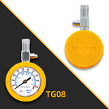 风劲霸台湾风劲霸车载胎压表高精度机械表汽车轮胎测压泄气金属胎压监测 TG08[泄压功能+防震套