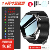 2025年新款WATCH2pro顶配版智能手表通话支付NFC心率血压监测多功能蓝牙腕表成人手表男女通用 46mm+黑色米兰钢带