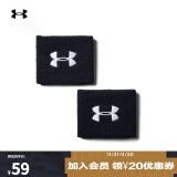 安德玛（UNDERARMOUR）男子3英寸训练运动多功能护腕1276991 黑色001 均码